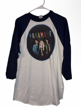 Paramore Band Graphic T-Shirt Raglan Size Large New Hayley Williams